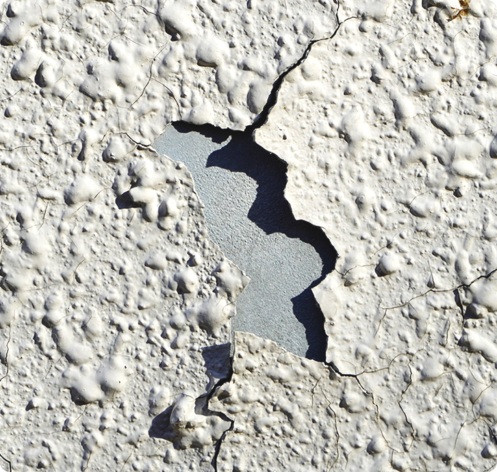 外壁塗装の剥がれ